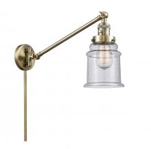 Innovations Lighting 237-AB-G184-LED - Canton - 1 Light - 8 inch - Antique Brass - Swing Arm