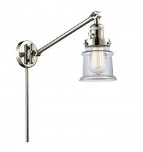 Innovations Lighting 237-PN-G182S-LED - Canton - 1 Light - 8 inch - Polished Nickel - Swing Arm