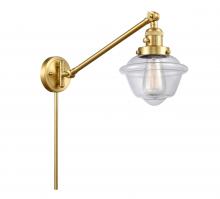 Innovations Lighting 237-SG-G532 - Oxford - 1 Light - 8 inch - Satin Gold - Swing Arm