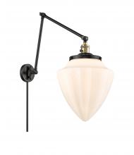  238-BAB-G661-12 - Bullet - 1 Light - 12 inch - Black Antique Brass - Swing Arm