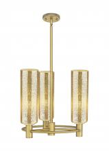 Innovations Lighting 434-3CR-BB-G434-12ME - Crown Point - 3 Light - 18 inch - Brushed Brass - Pendant