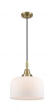 Innovations Lighting 447-1P-AB-G71-L - Bell - 1 Light - 12 inch - Antique Brass - Mini Pendant
