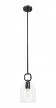 Innovations Lighting 485-1S-BK-G487-6CL - Hudson - 1 Light - 6 inch - Matte Black - Mini Pendant