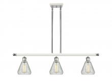 Innovations Lighting 516-3I-WPC-G275 - Conesus - 3 Light - 36 inch - White Polished Chrome - Cord hung - Island Light