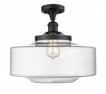 Innovations Lighting 517-1CH-BK-G692-16 - Bridgeton - 1 Light - 12 inch - Matte Black - Semi-Flush Mount