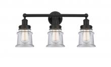 Innovations Lighting 616-3W-BK-G182S - Canton - 3 Light - 23 inch - Matte Black - Bath Vanity Light