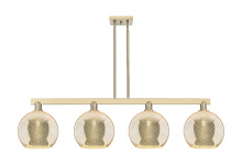 Innovations Lighting 716-4I-CB-G128-10 - Athens - 4 Light - 53 inch - Champagne Bronze - Stem hung - Island Light