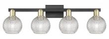 Innovations Lighting 716-4W-BAB-G122C-6CL - Athens - 4 Light - 33 inch - Black Antique Brass - Bath Vanity Light