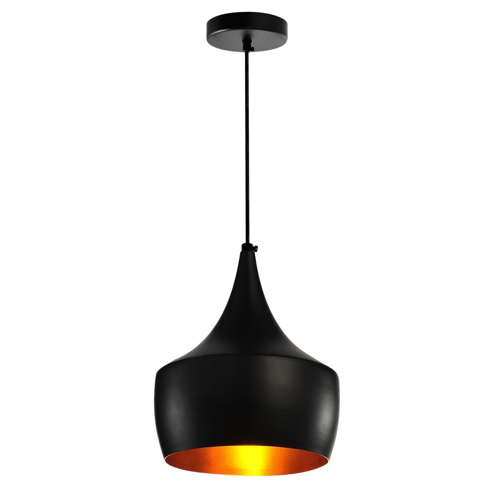 Dynamic 1 Light Down Mini Pendant With Black Finish