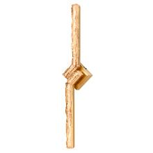 CWI Lighting 1724W33-2-624 - Contour Integrated LED 33in Brass Vanity Light with Handcrafted Glass