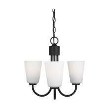 Generation Lighting GLC1123MBK - Miles Three Light Chandelier