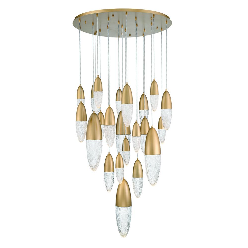 Ecrou 22 Light Chandelier in Gold