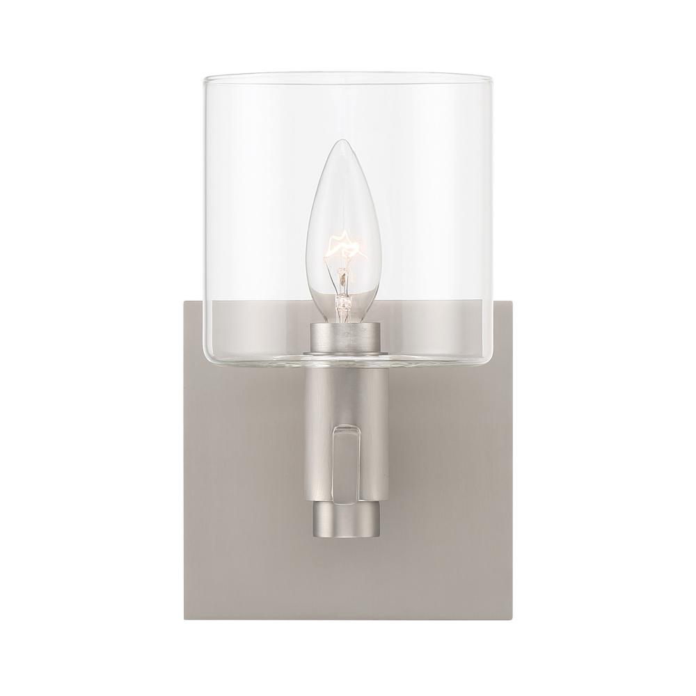 Decato 1 Light Sconce in Nickel