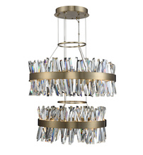 Allegri by Kalco Lighting 030256-038 - Glacier 25 + 32 Inch 2 Tier LED Round Pendant