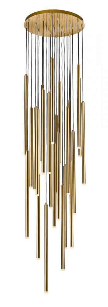 Filmore Ave. 25 Light Multi Pendant in Aged Brass