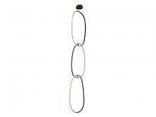 Avenue Lighting HF5026-BK - Circa 26" LED 3-Ring  Pendant in Black