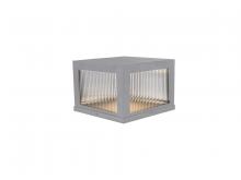 Avenue Lighting AV9905-SLV - Avenue Outdoor 10"  Sconce in Silver with Ribbed Glass
