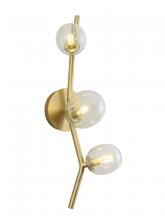 Avenue Lighting HF4803-CLR - Hampton 22" Wall Sconce in Brushed Brass with Clear Glass