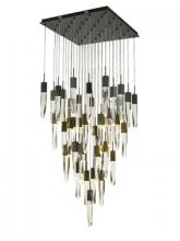 Avenue Lighting HF1903-41-AP-BK-C - Aspen  41 Light Multi  Pendant in Black with Clear Crystal