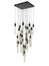 Avenue Lighting HF1904-25-GL-BK-C - The Original Glacier Collection 25 Light Multi Pendant in Black with Clear Crystal