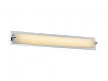 Avenue Lighting HF1115-CH - Cermack St. 26"  LED Resctangular  Vanity Bath Bar in Polished Chrome with Frosted Glass