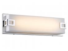 Avenue Lighting HF1119-CH - Cermack St. 38"  LED Resctangular  Vanity Bath Bar in Polished Chrome with Frosted Glass Panel
