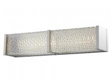 Avenue Lighting HF1120-BN - Cermack St. 18"  LED Resctangular  Vanity Bath Bar in Brushed Nickel with Textured  Glass
