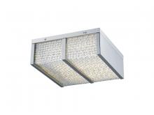 Avenue Lighting HF1123-CH - Cermack St. 10"  Square Flush Mount in Chrome with Textured Glass