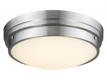 Avenue Lighting HF1161-BN - Cermack St. 17" Round Flush Mount in Brushed Nickel with Frosted Glass