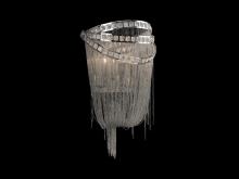 Avenue Lighting HF1607-NCK - Wilshire Blvd. 16"  Chain And Crystal Wall Sconce in Polished Nickel