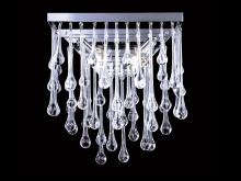 Avenue Lighting HF1801-PN - Hollywood Blvd. 14" Tear Drop Crystal Square Wall Sconce in Polished Nickel