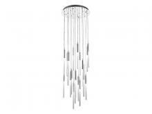 Avenue Lighting HF2021-FR-PN - Main Street  21 Light Frosted Glass Multi Pendant in Polished Nickel