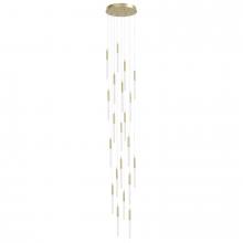 Avenue Lighting HF2021-SNW-BB - Main Street  21 Light Snow Acyrlic Multi Pendant in Brushed Brass