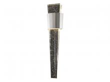 Avenue Lighting HF3010-PN - The Original Glacier Avenue 24"  Faceted Frame Wall Sconce in Polished Nickel with Bubbled Cryst