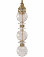 Avenue Lighting HF8903-AB - Avra 27" LED Wall Sconce in Aged Brass with Clear Glass Accent
