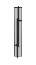 Avenue Lighting AV2636-BLK - Avenue Outdoor 36" Sconce with a Curved Geometric Black Frame