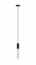 Avenue Lighting HF3301-BK - Strand 6" Laser Cut Spiral Glass Pendant in Black