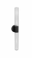 Avenue Lighting HF3306-BK - The Strand 28" LED Laser Cut Spiral Glass Wall Sconce in Black