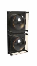 Avenue Lighting HF7102-BK - Peninisula  17" Wall Sconce in Matte Black with Amber Glass Lens