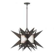 ZEEV Lighting CD10125-8-ORB - 8-Light 28" Mexican Themed Pendant Light