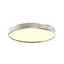ZEEV Lighting FM11749-LED-18-PN - Zigrina 18" Diamond Knurled LED Flush Mount in Polished Nickel