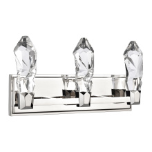 ZEEV Lighting VL11432-LED-3-PN - Angelus 19" LED 3-Light, Crystal Bath Light in Polished Nickel