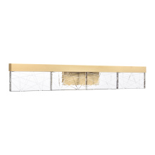 ZEEV Lighting VL11507-LED-36A-AGB - Lucus 35" LED Sleek Crystal Vanity in Aged Brass