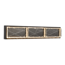 ZEEV Lighting VL11512-LED-24B-SBB - Lucus 27" LED Crystal Wall Sconce in Satin Brushed Black