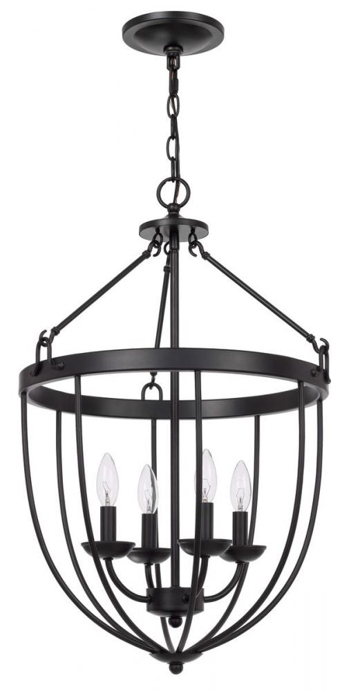 60W x 4 Grafton metal chandelier