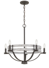 CAL Lighting FX-3733-5 - 60W X 5 Brig Metal Chandelier