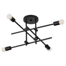 Oxygen 3-696-15 - MIKA 4LT SEMI-FLUSH - BK