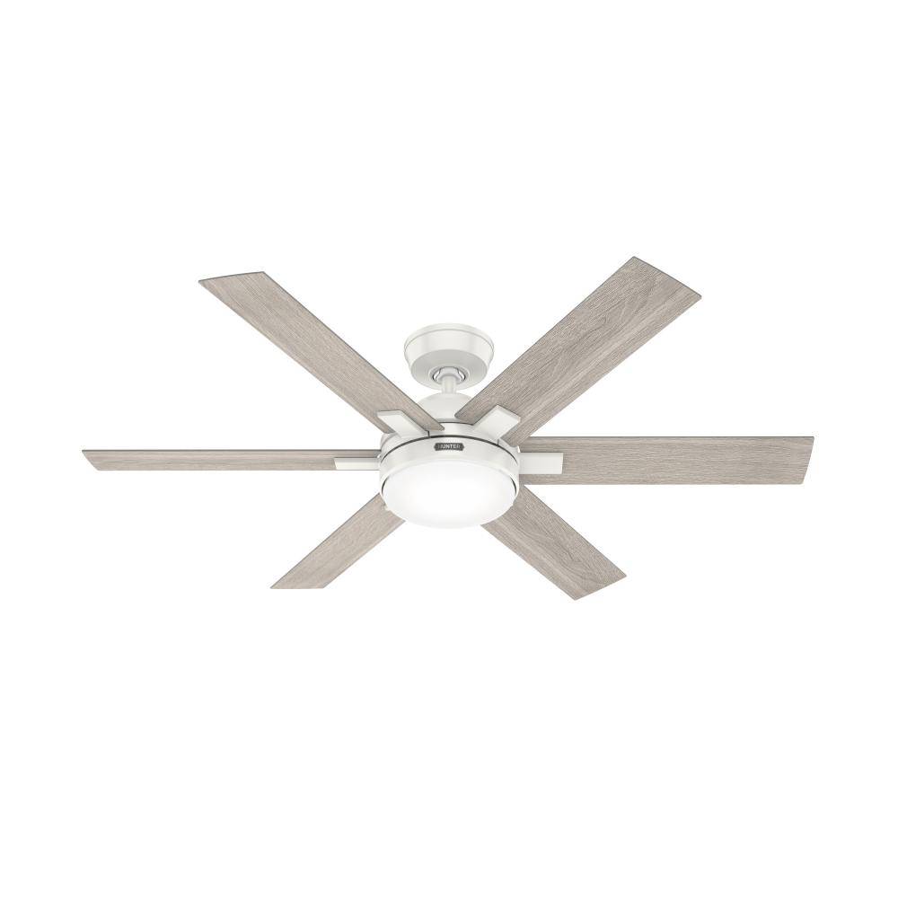 Hunter 52 inch Georgetown HunterExpress Fresh White Ceiling Fan with LED Light Kit