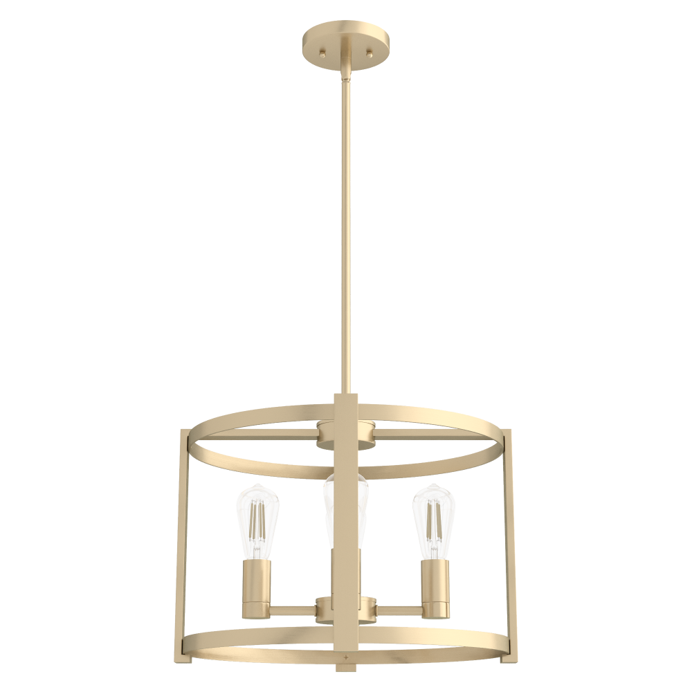 Hunter Astwood Alturas Gold 4 Light Small Chandelier Ceiling Light Fixture