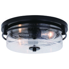 Vaxcel International C0253 - Addison 15-in. 2 Light Flush Mount Matte Black